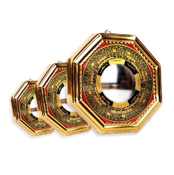 Gương bát quái phong thủy lõm 6inch