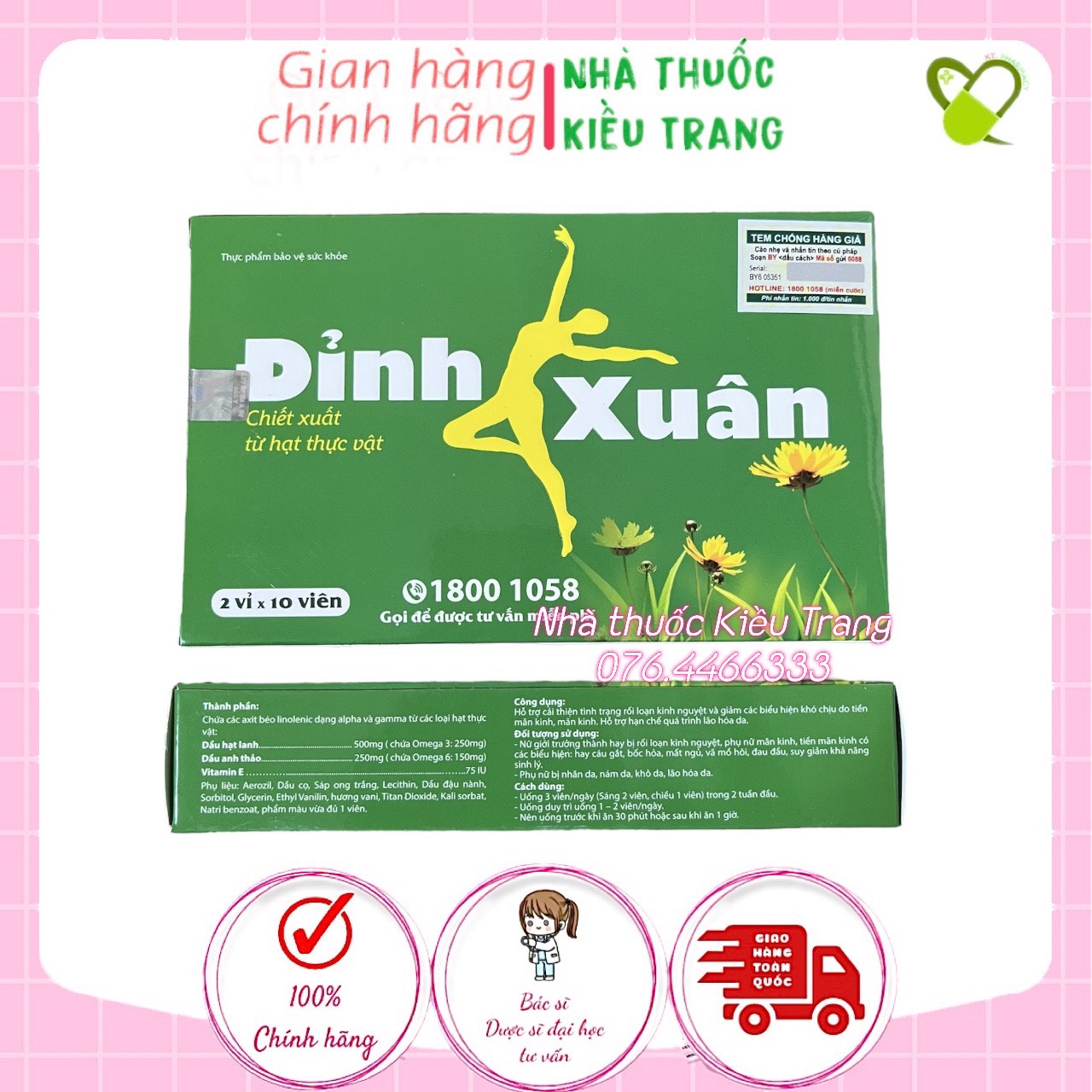 Viên uống đỉnh xuân, lưu giữ thanh xuân