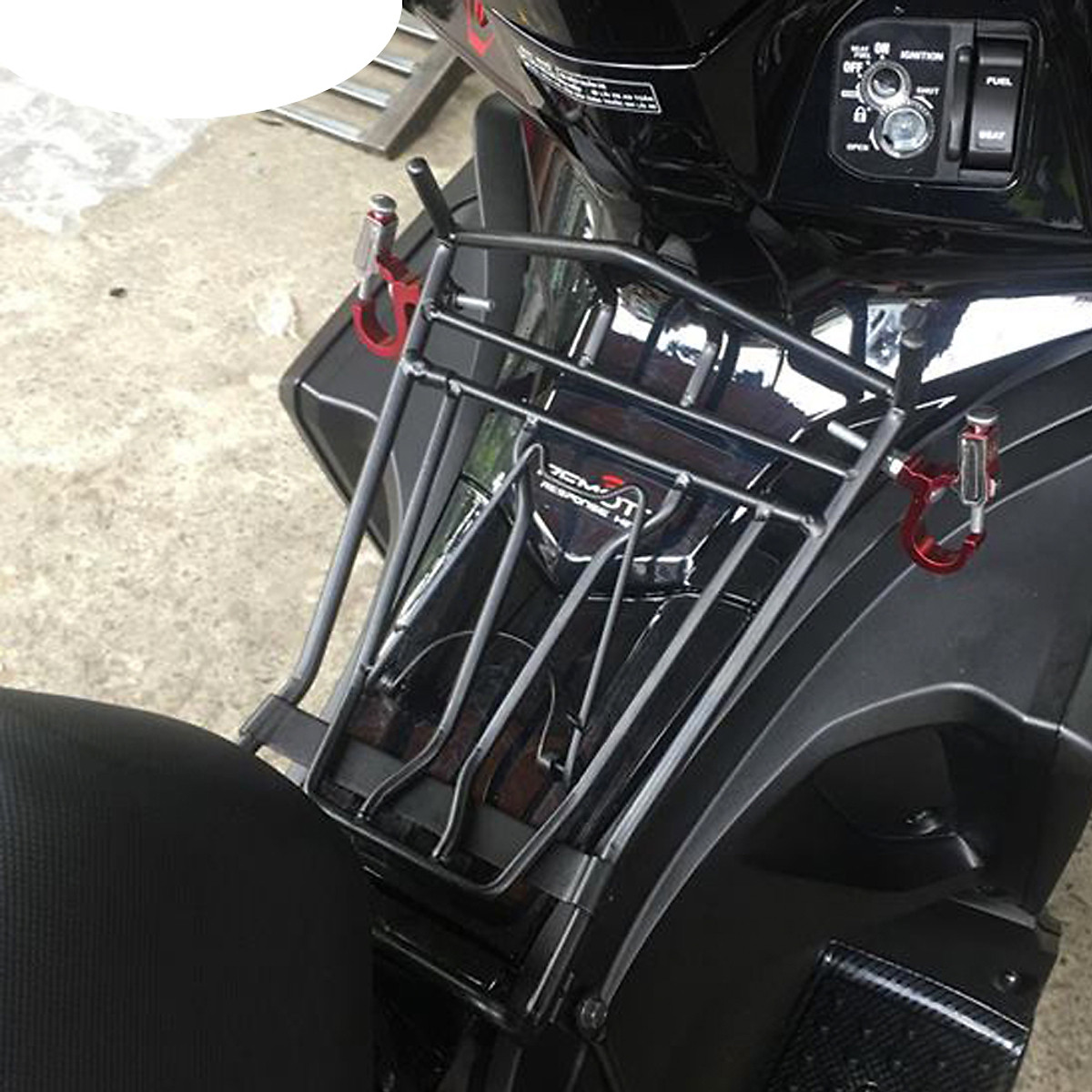 BAGA GIỮA CHO XE AIR BLADE 2016-2023 (THÉP 10 LY / ĐEN)