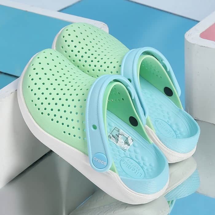SỤC CROCS LITERIDE TRẺ EM- MÀU XANH BẠC HÀ