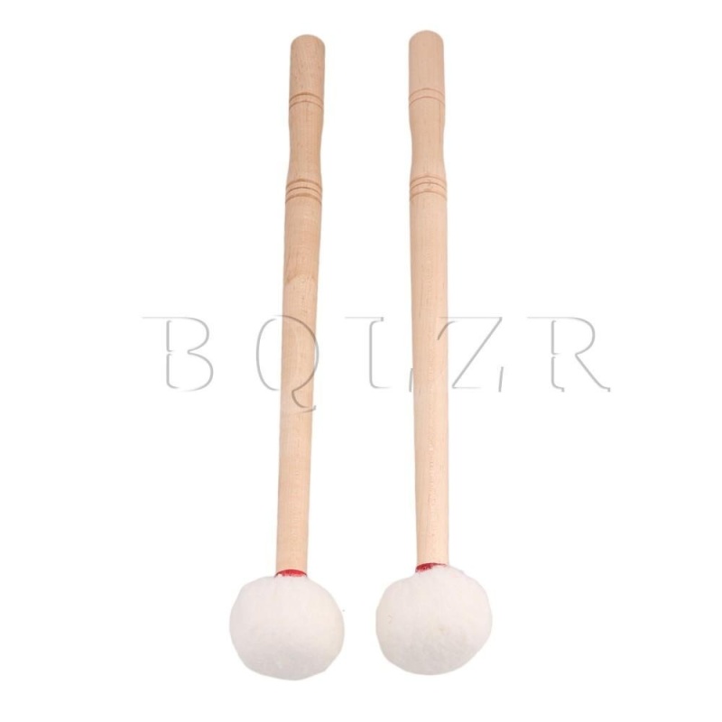 12 inch Timpani Mềm Cảm Thấy Đầu Vồ Gỗ Tay Cầm bộ 2-quốc tế