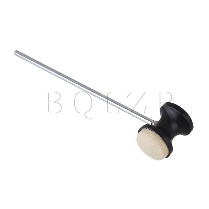 22.5 cm Chiều Dài Trục Inox Cảm Thấy Bass Drum Beater Đen-quốc tế