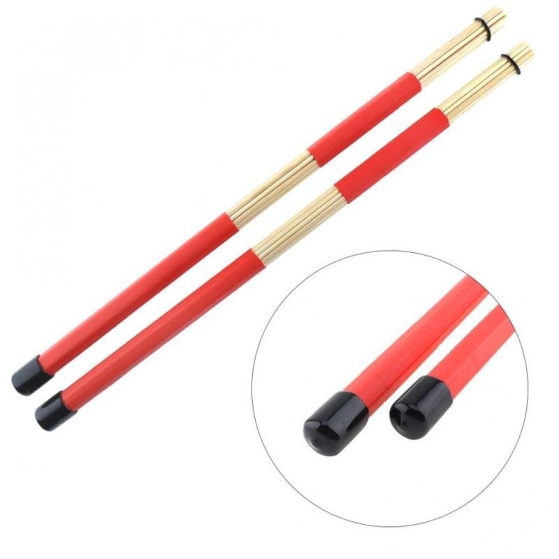 2cái 40 cm Thanh Gỗ Rute Trống Jazz Gậy Dùi Trống Nhạc Cụ Bộ Gõ Phụ Kiện cho Bộ Trống-quốc tế