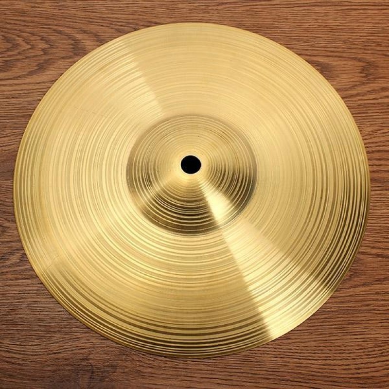 3PCS Drum kit Brass Cymbal 10 inch Gold - intl