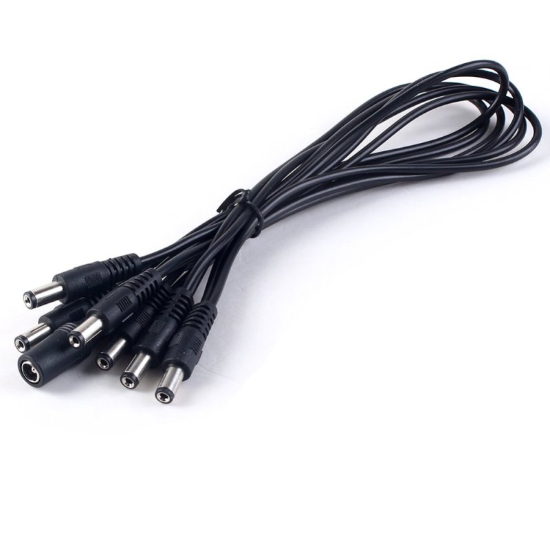 9V DC 1A 6 Way Electrode Guitar Effect Pedal Daisy Chain Power Supply Cable Hot - intl