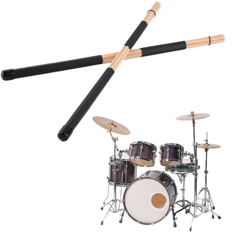 Allwin 1 cặp Cao cấp WoodenHot Thanh Rute Trống Jazz Gậy Dùi Trống 40 cm Bằng Gỗ (Quốc Tế)