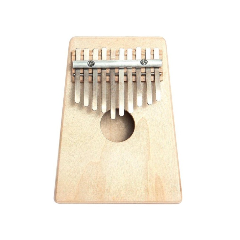 Allwin 10 Phím Ngón Tay Mbira Kalimba Ngón Tay Cái Đàn Piano Mini Gỗ Thông Nhạc Cụ Gõ màu gỗ-quốc tế
