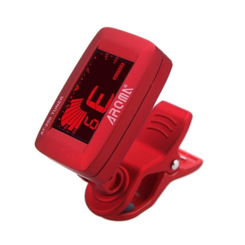 Tại-200 Kẹp Điện Bắt Sóng 3 Màu Đèn Nền Lcd Screenfor Đàn Guitar Chromatic Bass Ukulele Đa Năng Di Động ^ -quốc tế