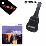 [HCM]Bao da Guitar Yamaha 3 lớp + Bộ dây đàn Acoustic DAddario EJ13 (Mỹ) - HappyLive Shop