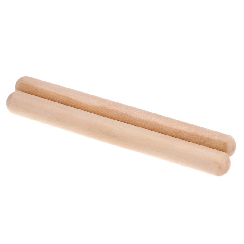 Birch Sticks Pair of Rhythm Sticks Percussion Instrument Kid Children Musical Toy Gift for Children to Learn Rhythm,Beige - intl