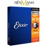Bộ Dây Đàn Guitar Điện Elixir Cỡ 9 - Electric Strings 12002 - Hãng phân phối chính thức (Dây Ghi-ta phủ lớp Nanoweb cao cấp - Cam kết 100% dây xịn, sai hoàn tiền gấp 10 lần)