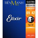 Elixir Strings Electric Guitar Strings w NANOWEB Coating, Super Light (.009-.042)