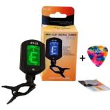 Bộ máy Lên Dây Đàn Guitar Tuner ET-33 cao cấp + pick Alice (có pin)
