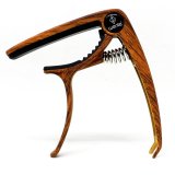 Capo kẹp đàn guitar vân gỗ nâu sẫm