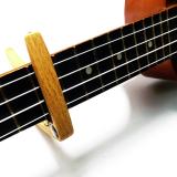 Capo kẹp đàn guitar vân gỗ vàng sáng