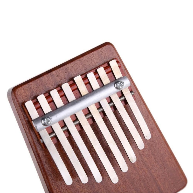 Cúc đàm 8 Phím Ngón Tay Piano Kalimba Mbira Likembe Sanza Ngón Tay Cái Đàn Piano (Đỏ)-quốc tế