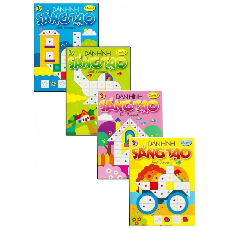 Mua Dán Hình Sáng Tạo - Bộ 4 Cuốn