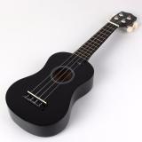 Đàn ukulele Soprano đen trơn