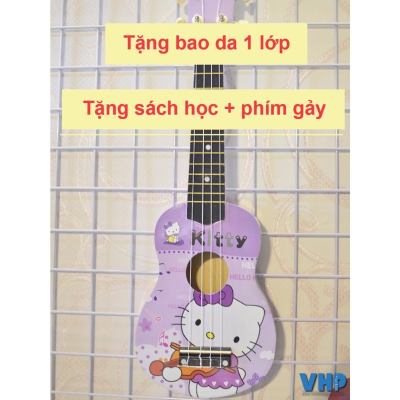 Đàn Ukulele Soprano hình Kitty (tặng bao đựng, sách học, phím gảy) - Việt Hoàng Phong