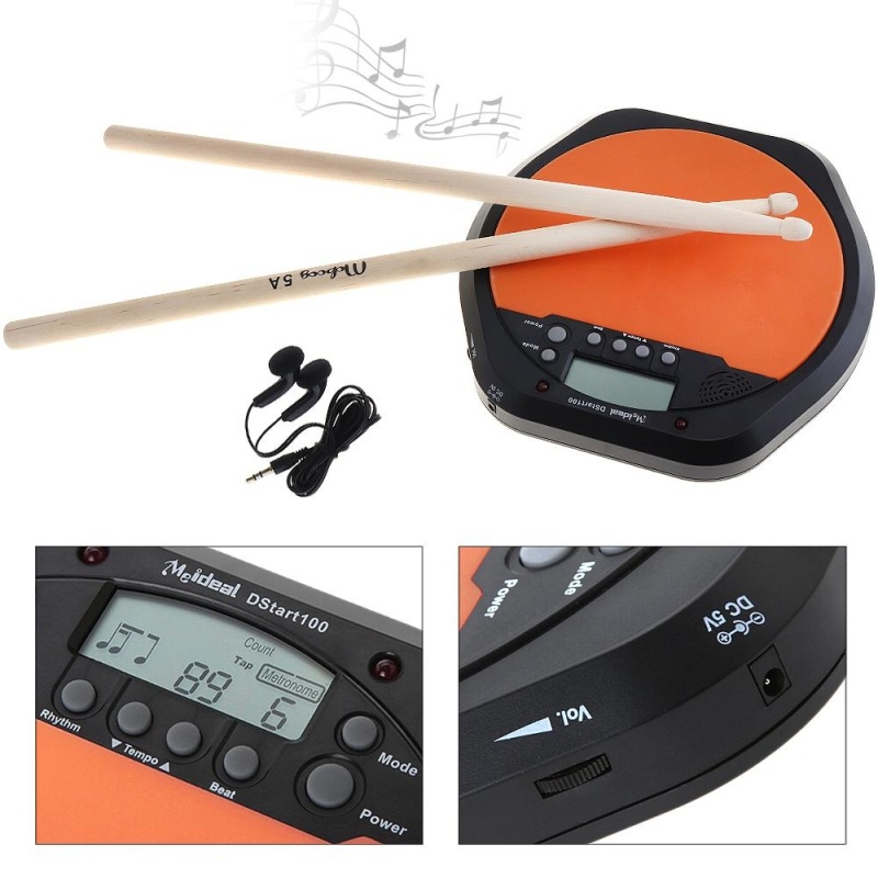 Kỹ thuật số Điện Khay Trống với Hai Gỗ Phong 5A Dùi Trống