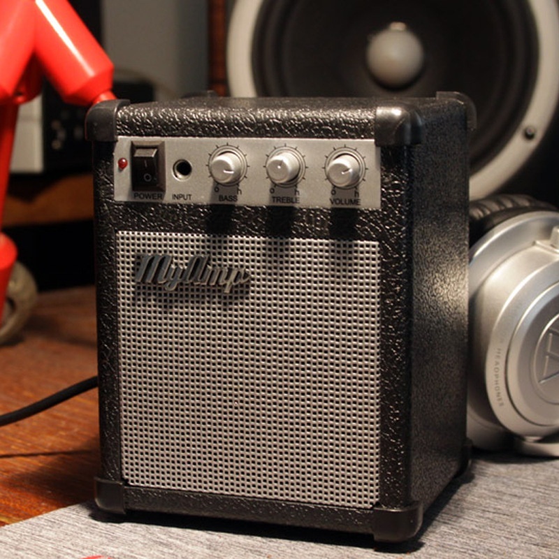 Electric Guitar Amplifier Engraved Audio Mini-portable Engraved Guitar Amp(Volume Adjustable) - intl