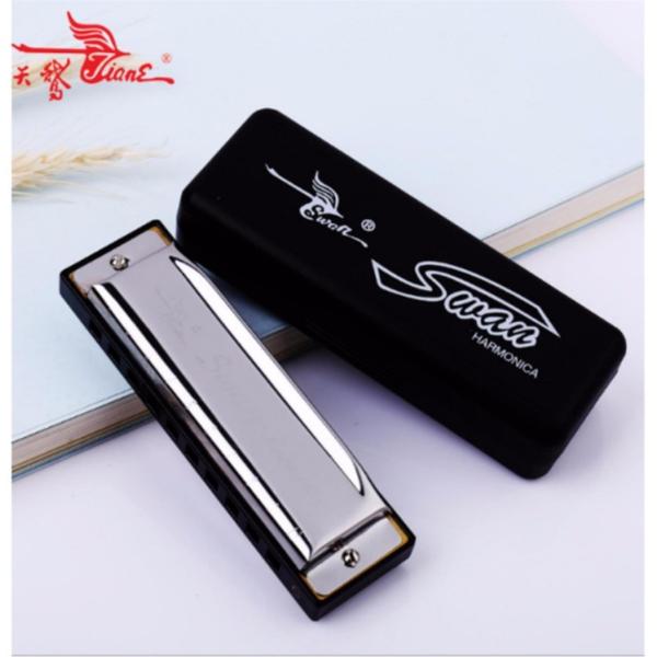 Kèn harmonica diatonic Swan có hộp nhựa, Kèn harmonica diatonic Swan có hộp nhựa 206439 L -HQ STORE
