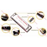 Kèn harmonica diatonic Swan SW1020 key C (Vàng)