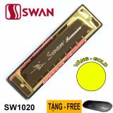 Kèn harmonica diatonic Swan SW1020 key C (Vàng)