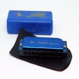 Kèn harmonica diatonic Swan SW1020 key C (Xanh Dương)
