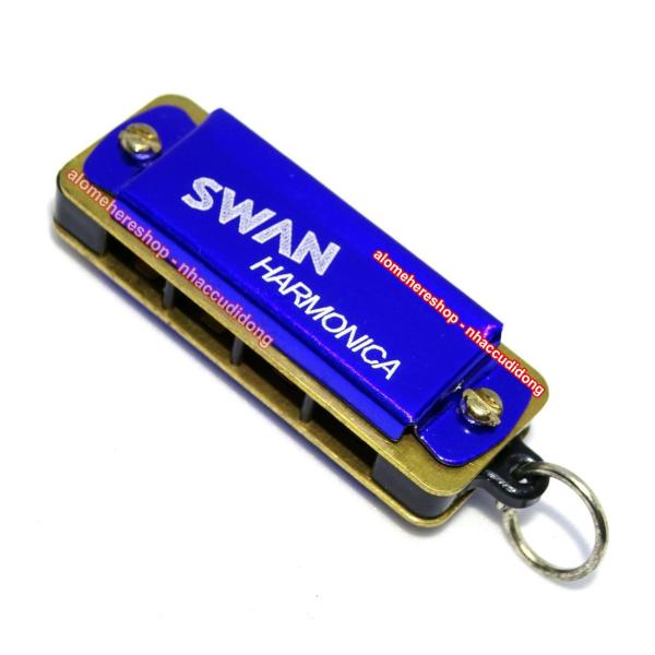 Kèn harmonica mini Swan SW4B (Xanh)