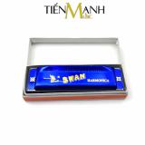 Kèn Harmonica Swan 10 Lỗ Diatonic SW1020 Tone C (Xanh - Hãng phân phối bởi Tiến Mạnh Music)
