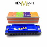 Harmonica Swan 10 Holes Diatonic SW1020 Key C (Blue)