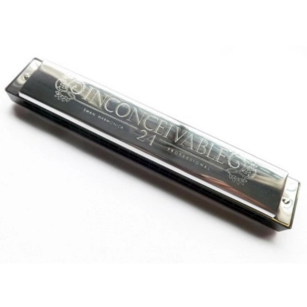 Kèn harmonica tremolo Swan Inconceivable key C SW24 (Bạc)