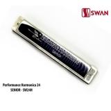 Kèn harmonica Tremolo Swan Senior key C (Bạc)  