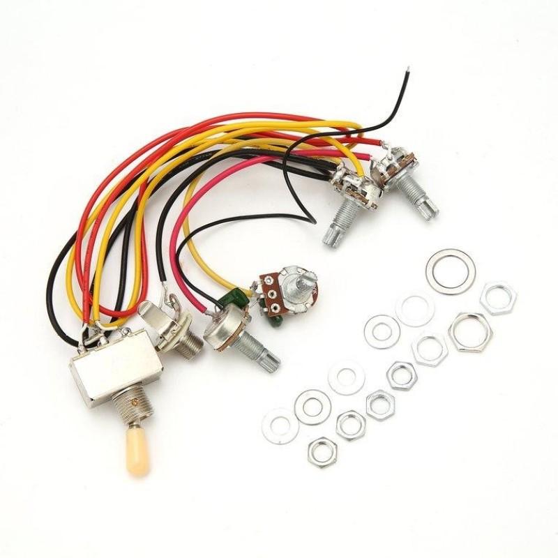 OH 1 Full Set LP SG Electric Guitar Pickup Wiring Harness Potentiometers Kit - intl