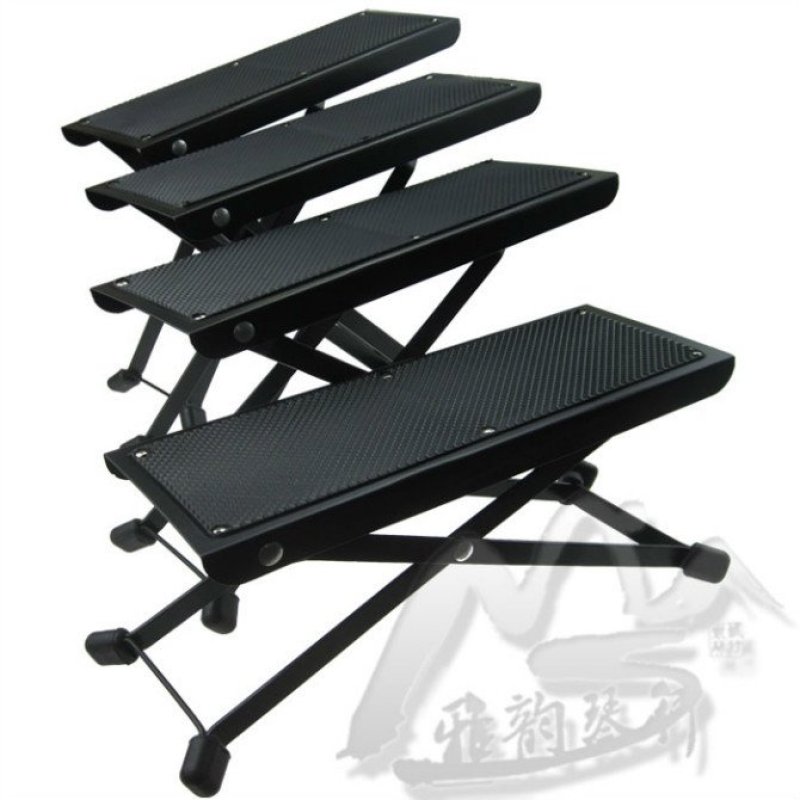 Teamtop Kim Loại Gấp Bàn Đạp Ghi Ta Đen Phần Guitar Cho Đàn Guitar-quốc tế