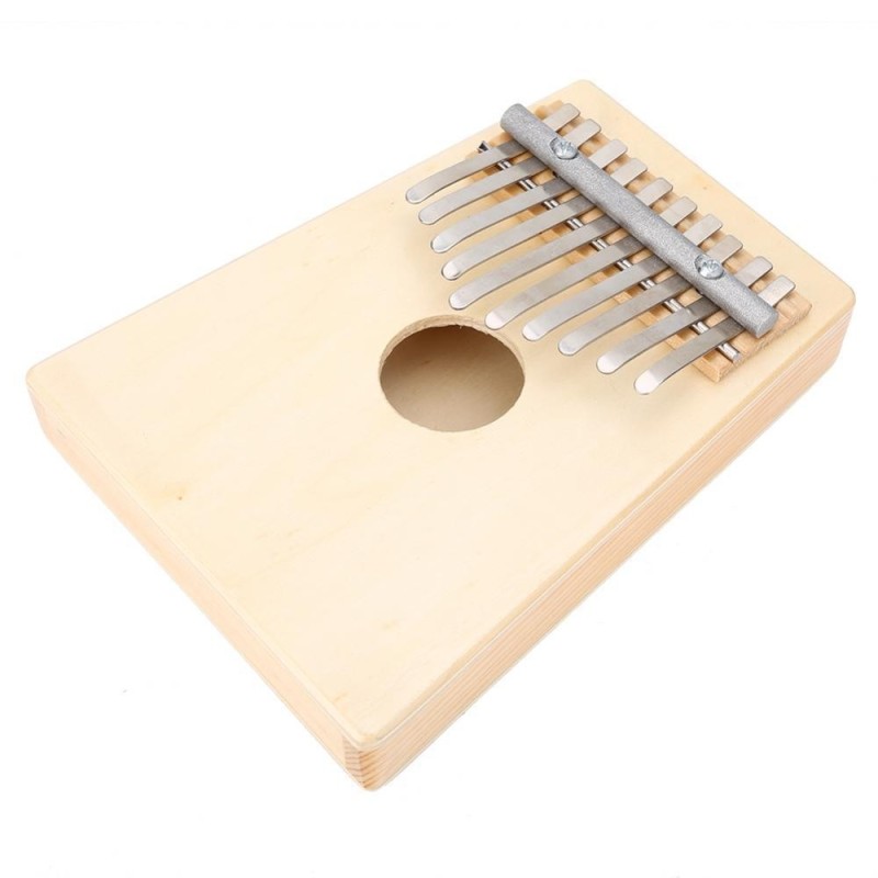 Traditional 10 Keys Thumb Piano for Children Musical Instrument Accompaniment(Wood Color) - intl