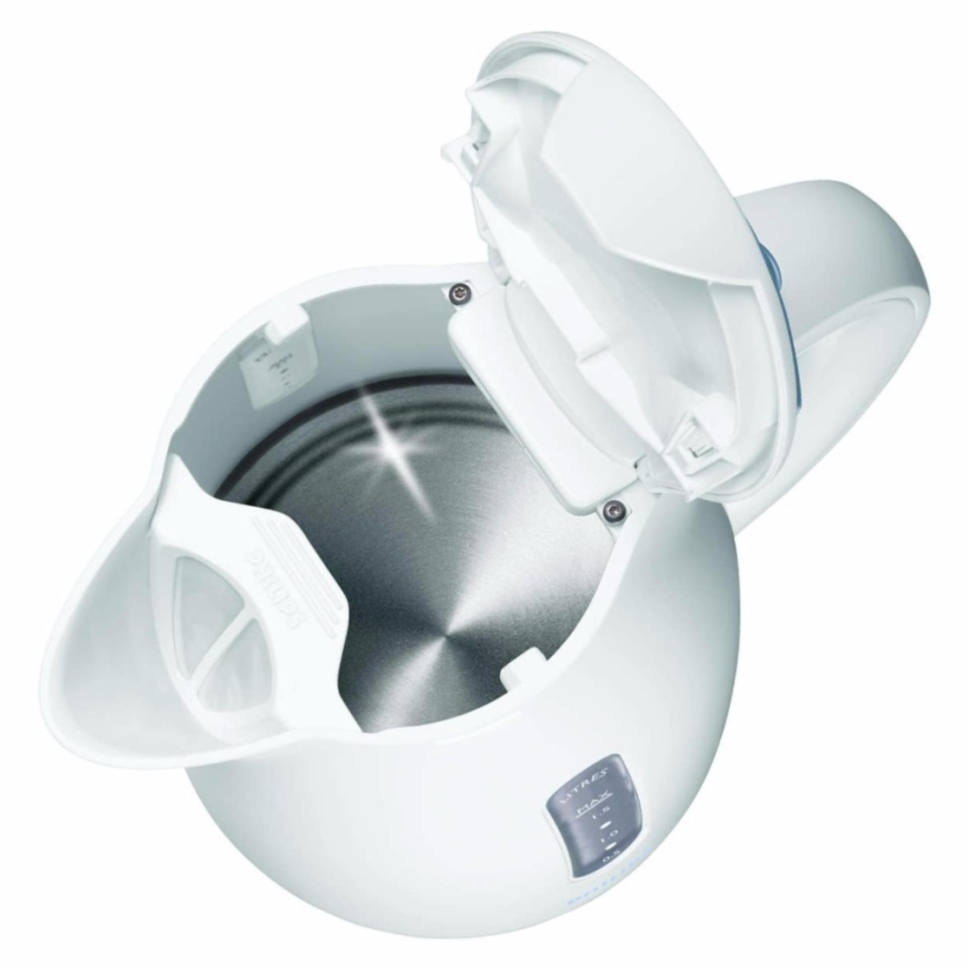 Ấm đun nước siêu tốc Philips HD4646 1.5L (Trắng) - Hàng nhập khẩu