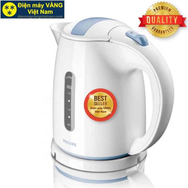 Ấm đun nước siêu tốc Philips HD4646 1.5L (Trắng) - Hàng nhập khẩu