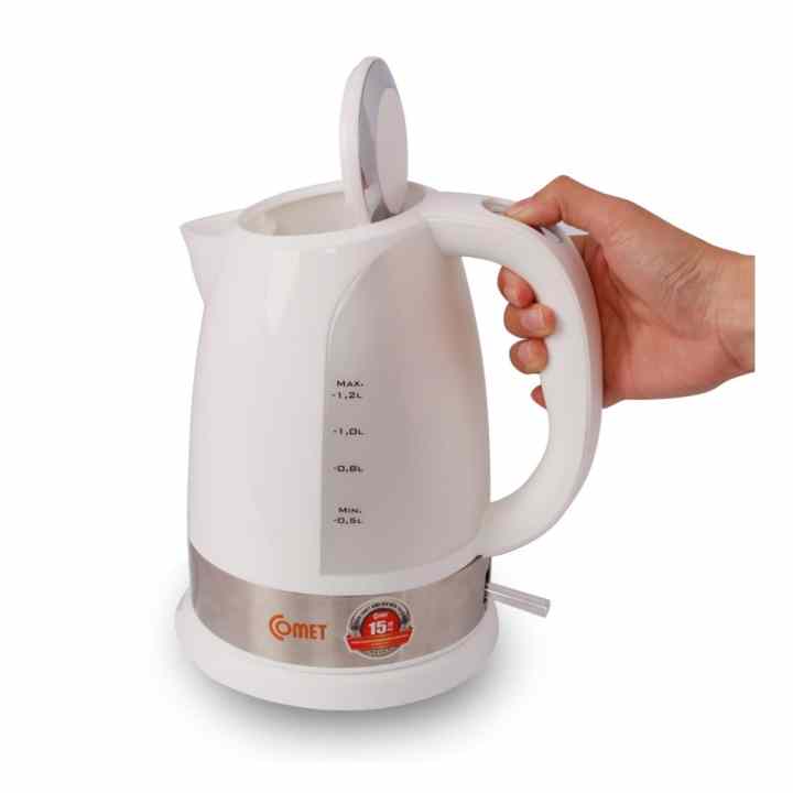 Ấm đun siêu tốc nhựa chịu nhiệt Comet CM8222 1.2L