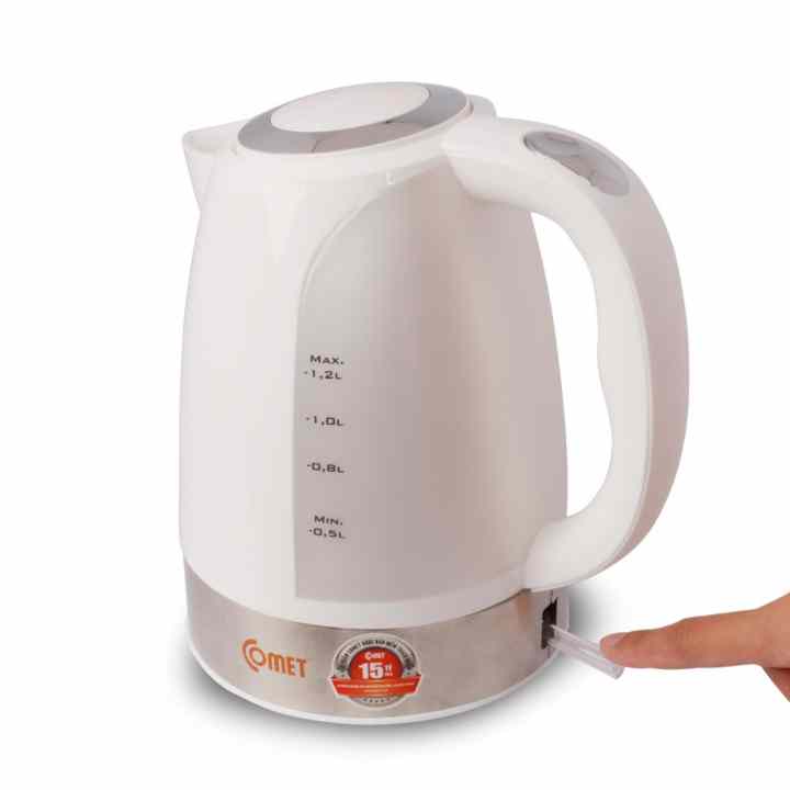 Ấm đun siêu tốc nhựa chịu nhiệt Comet CM8222 1.2L