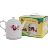 Ấm đun siêu tốc sứ Trường Thọ BA86A (Trắng)