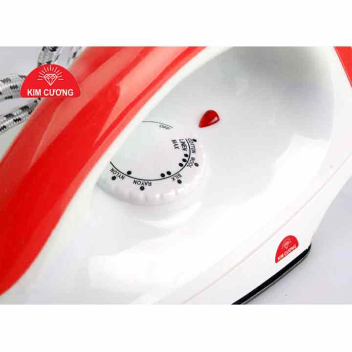 Bàn ủi khô KIM CƯƠNG đế chống dính T-602 (Đỏ)