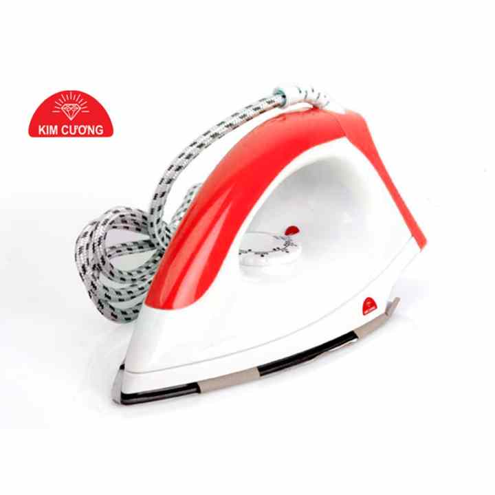 Bàn ủi khô KIM CƯƠNG đế chống dính T-602 (Đỏ)