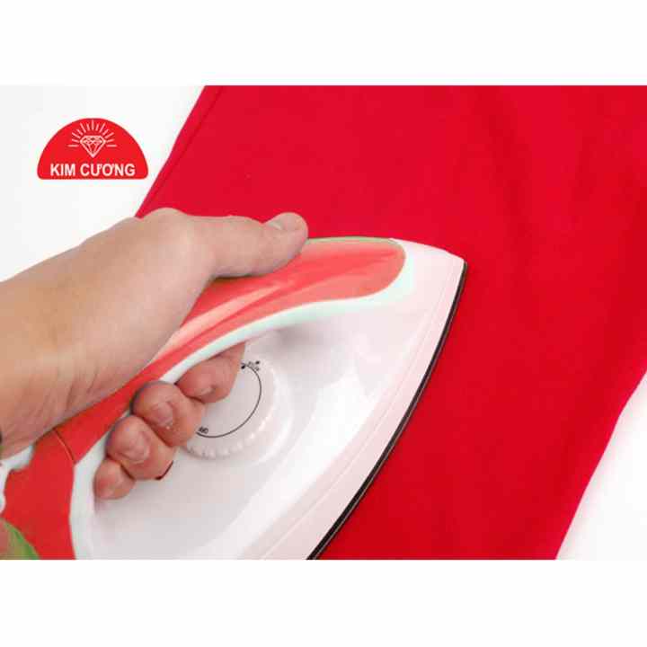 Bàn ủi khô KIM CƯƠNG đế chống dính T-602 (Đỏ)