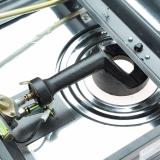 Bếp gas đôi Megami Mi-2016New mặt kiếng cao cấp ĐG-SĐ ( Điếu Gang-Sen Đồng)