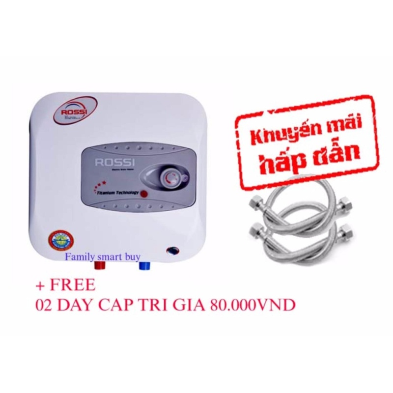 Bảng giá Bình nước nóng gián tiếp ROSSI R30L Ti + Free 02 dây cấp bình lắp bình Điện máy Pico