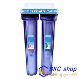 [HCM]Bộ lọc nước 2 cấp lọc 20 inch (PP-CTO) (xanh trong)