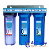 [HCM]Bộ lọc nước sinh hoạt 3 cấp lọc 10 inch (xanh trong – xanh)