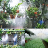 Bộ phun sương 100m dây, 30 béc, 2 đầu cuối, 1 cục lọc, 1 máy bơm (loại lớn, phun mạnh)